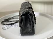 Okify CC Classic Flap Bag 20 Lambskin Black In Black Hardware - 3