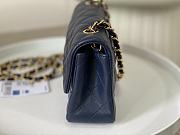 Okify CC Classic Flap Bag 20 Lambskin Navy Blue In Gold Hardware - 6