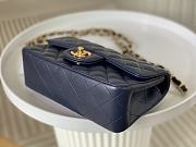 Okify CC Classic Flap Bag 20 Lambskin Navy Blue In Gold Hardware - 5