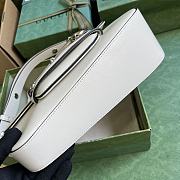 Okify Gucci Horsebit 1955 Shoulder Bag White Leather - 4