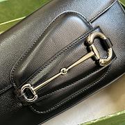 Okify Gucci Horsebit 1955 Shoulder Bag Black Leather - 4