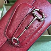 Okify Gucci Horsebit 1955 Shoulder Bag Red Leather - 4