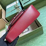 Okify Gucci Horsebit 1955 Shoulder Bag Red Leather - 3