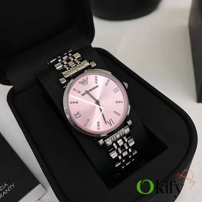 Okify Emporio Armani Watch Women Pink 32mm - 1