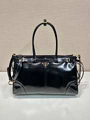 Okify Prada Large Leather Handbag Black Leather  - 1