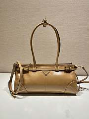 Okify Prada Medium Leather Handbag Brown Leather - 1