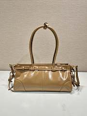 Okify Prada Medium Leather Handbag Brown Leather - 6