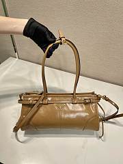 Okify Prada Medium Leather Handbag Brown Leather - 4