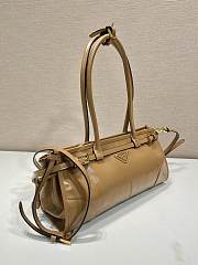 Okify Prada Medium Leather Handbag Brown Leather - 3