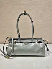 Okify Prada Medium Leather Handbag Gray Leather - 1
