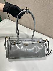 Okify Prada Medium Leather Handbag Gray Leather - 3