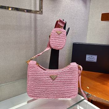 Okify Prada Re-Edition 2005 Crochet Bag Pink