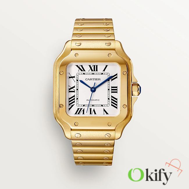Okify Cartier Santos De Cartier Watch Gold Medium Model - 1