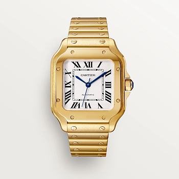 Okify Cartier Santos De Cartier Watch Gold Medium Model