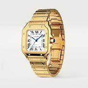 Okify Cartier Santos De Cartier Watch Gold Medium Model - 4