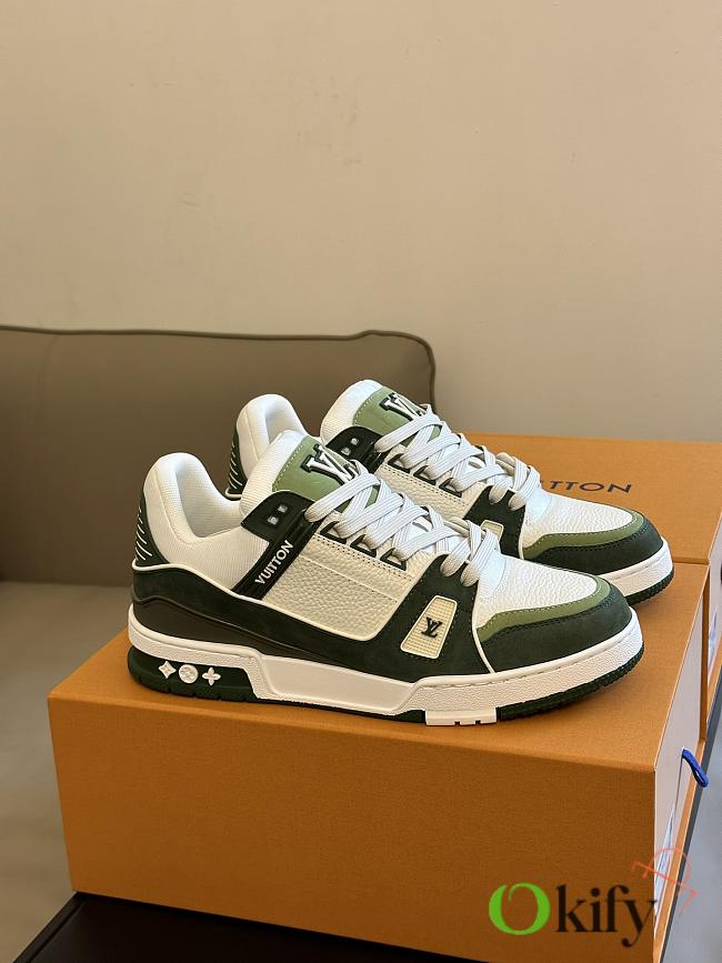 Okify LV Mocha Trainer Sneaker Green - 1