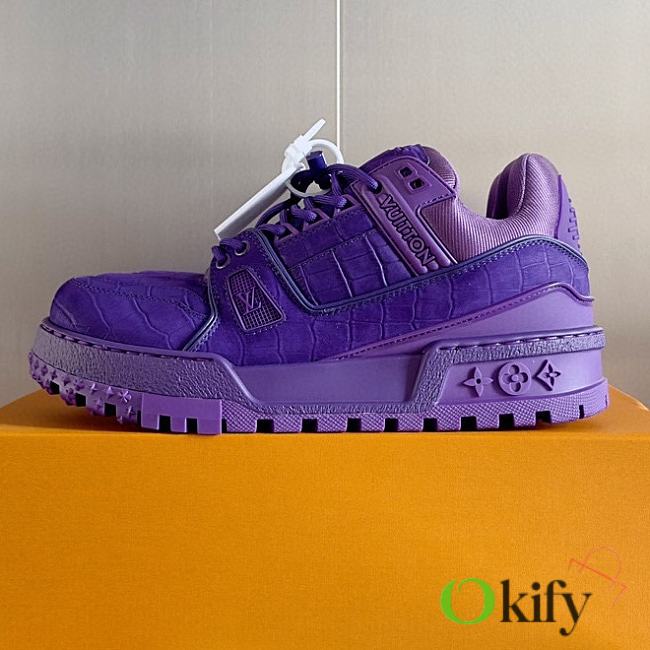 Okify LV Trainer Maxi Sneaker Purple 1ACNLY - 1