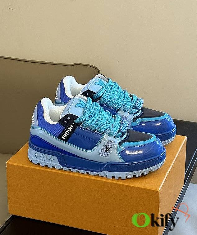 Okify LV Trainer Maxi Sneaker Blue 1ACF7M - 1