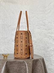 Okify MCM Reversible Liz Shopper In Visetos Mini Lightweight Tote Bag Monogram Canvas And Nappa Leather - 6