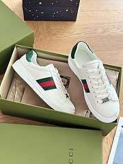 Okify Gucci Gucci Ace Sneaker With Web in White Leather - 6