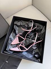 Okify YSL Thin Strap Sandals Pink - 4