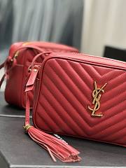 YSL LouLou Camera Bag 23 Red Gold 520534 - 3