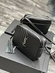 YSL LouLou Camera Bag 23 Black Silver 520534 - 5