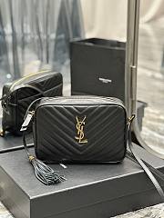 YSL LouLou Camera Bag 23 Black Gold 520534 - 1