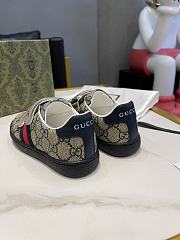 Okify Gucci Children's Ace Trainer Blue and Gray GG Supreme - 3
