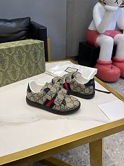 Okify Gucci Children's Ace Trainer Blue and Gray GG Supreme - 6