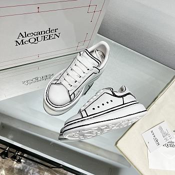 Okify Alexander McQueen Kid's Sneaker White Leather