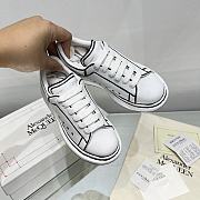 Okify Alexander McQueen Kid's Sneaker White Leather - 4