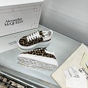 Okify Alexander McQueen Kid's Oversized Leopard Sneakers - 5