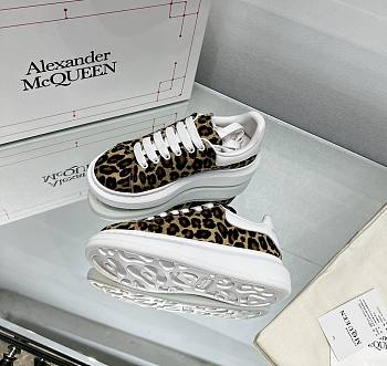 Okify Alexander McQueen Kid's Oversized Leopard Sneakers