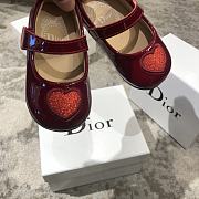 Okify Dior Kid's Shoes Heart Pattern Red - 2