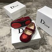 Okify Dior Kid's Shoes Heart Pattern Red - 3