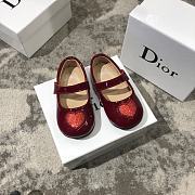 Okify Dior Kid's Shoes Heart Pattern Red - 5