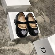 Okify Dior Kid's Shoes Heart Pattern Black - 6