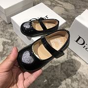 Okify Dior Kid's Shoes Heart Pattern Black - 5