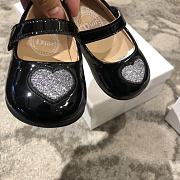 Okify Dior Kid's Shoes Heart Pattern Black - 4