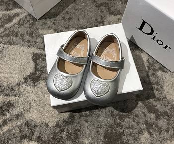 Okify Dior Kid's Shoes Heart Silver