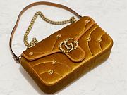 Okify GG Marmont Small Shoulder Bag Gold Velvet - 2