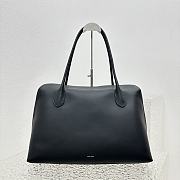 Okify The Row Gabriel Leather Tote Bag Black - 5