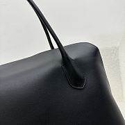 Okify The Row Gabriel Leather Tote Bag Black - 4