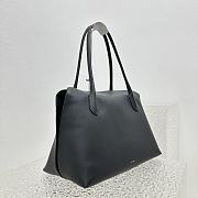 Okify The Row Gabriel Leather Tote Bag Black - 2