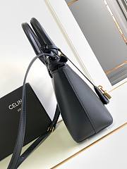 Okify Celine Teen Celine Conti Bag In Supple Calfskin Black - 6