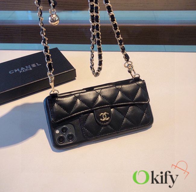 Okify Chanel Phone Case Black 14587 - 1