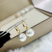 Okify Mikimoto Earrings Silver/ Gold 14mm 14598 - 6