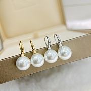 Okify Mikimoto Earrings Silver/ Gold 14mm 14598 - 5
