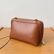 Okify Celine Clutch On Chain Cuir Triomphe In Smooth Calfskin Brown - 3